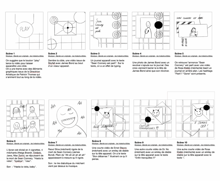 storyboard james bond – 1